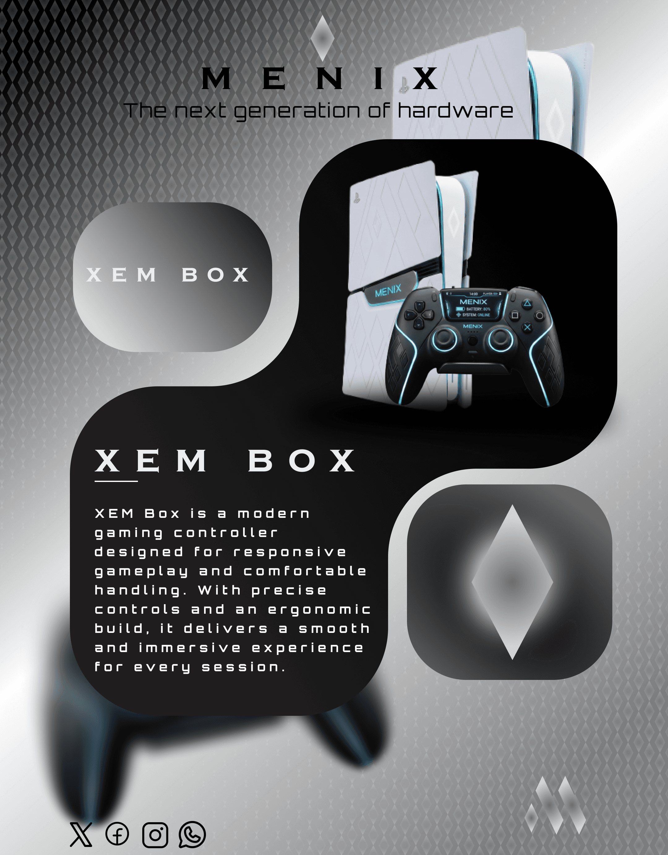 Menix brand poster